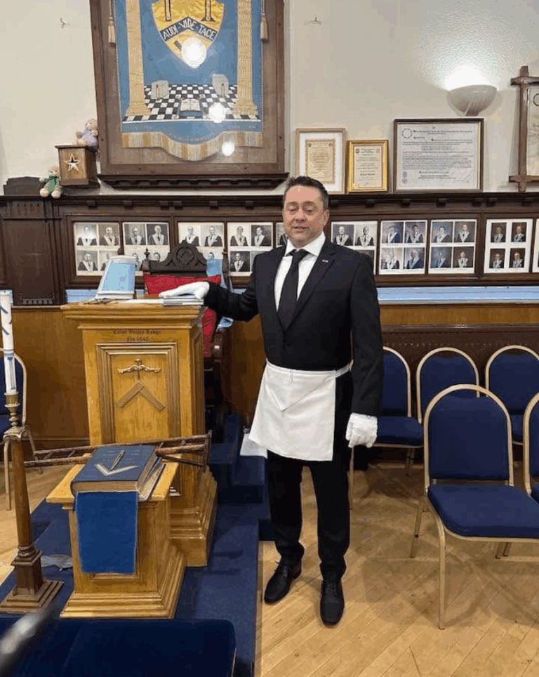 Initiation of Bro. David Mooney